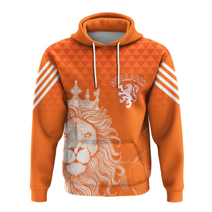Custom Netherlands Football 2022 Hoodie Oranje Lions