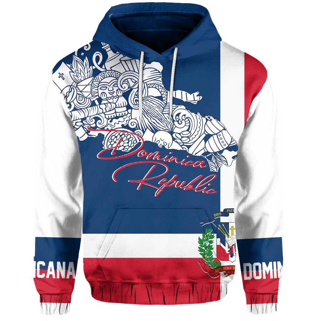 Dominican Republic Hoodie Independence Day Flag Style