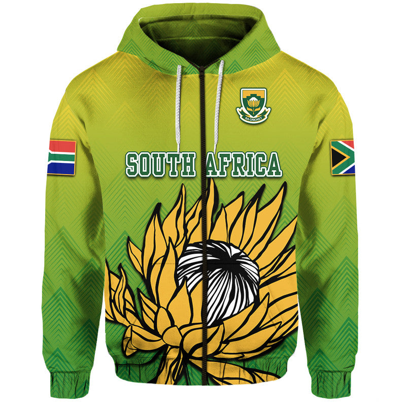 South Africa National Cricket Team Hoodie Proteas Sports Yellow Style