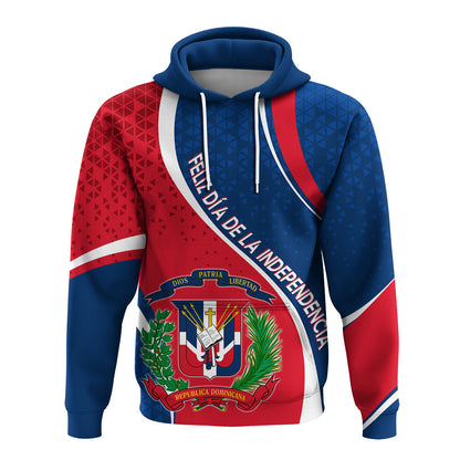 Dominican Republic Hoodie Independence Day Curve Style