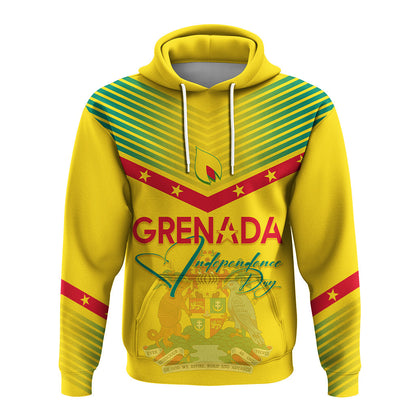 Grenada Independence Day Hoodie Geometric Style Ver 02