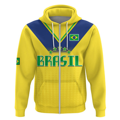 Custom Brazil Football Sub20 Champions South American Hoodie