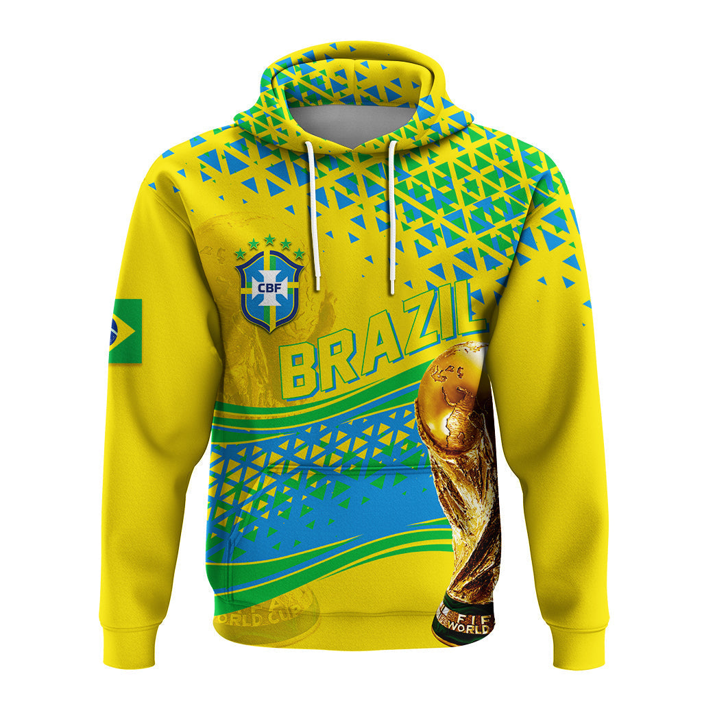 Custom Brazil Hoodie Football 2022 Champions