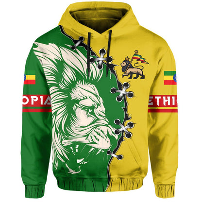 Ethiopia Hoodie Lion Of Judah Cinch Style