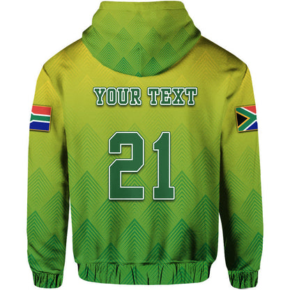 Custom South Africa National Cricket Team Hoodie Proteas Sports Yellow Style