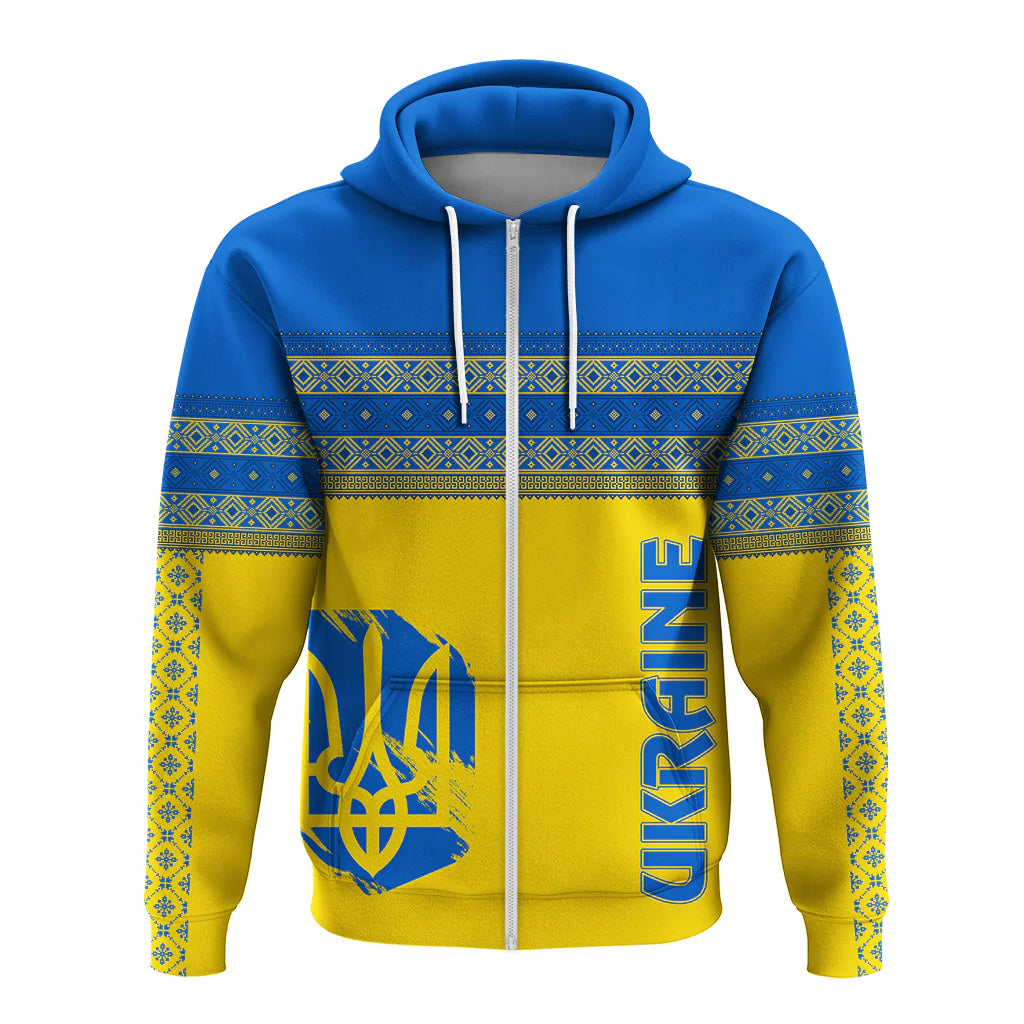 Ukraine Unity Day Hoodie Folk Style
