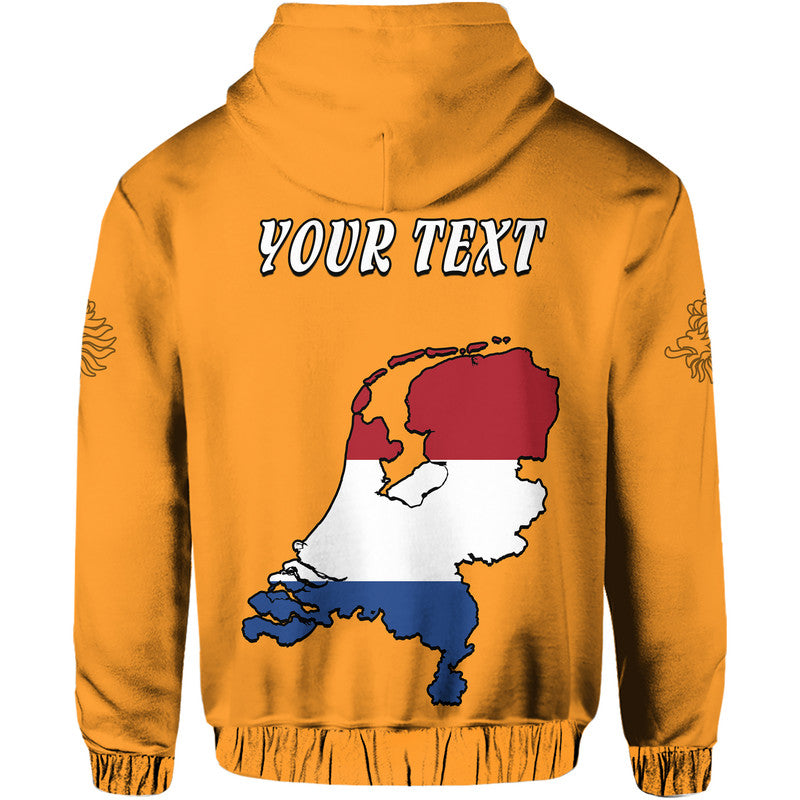 Custom Netherlands Football Flag Style Hoodie