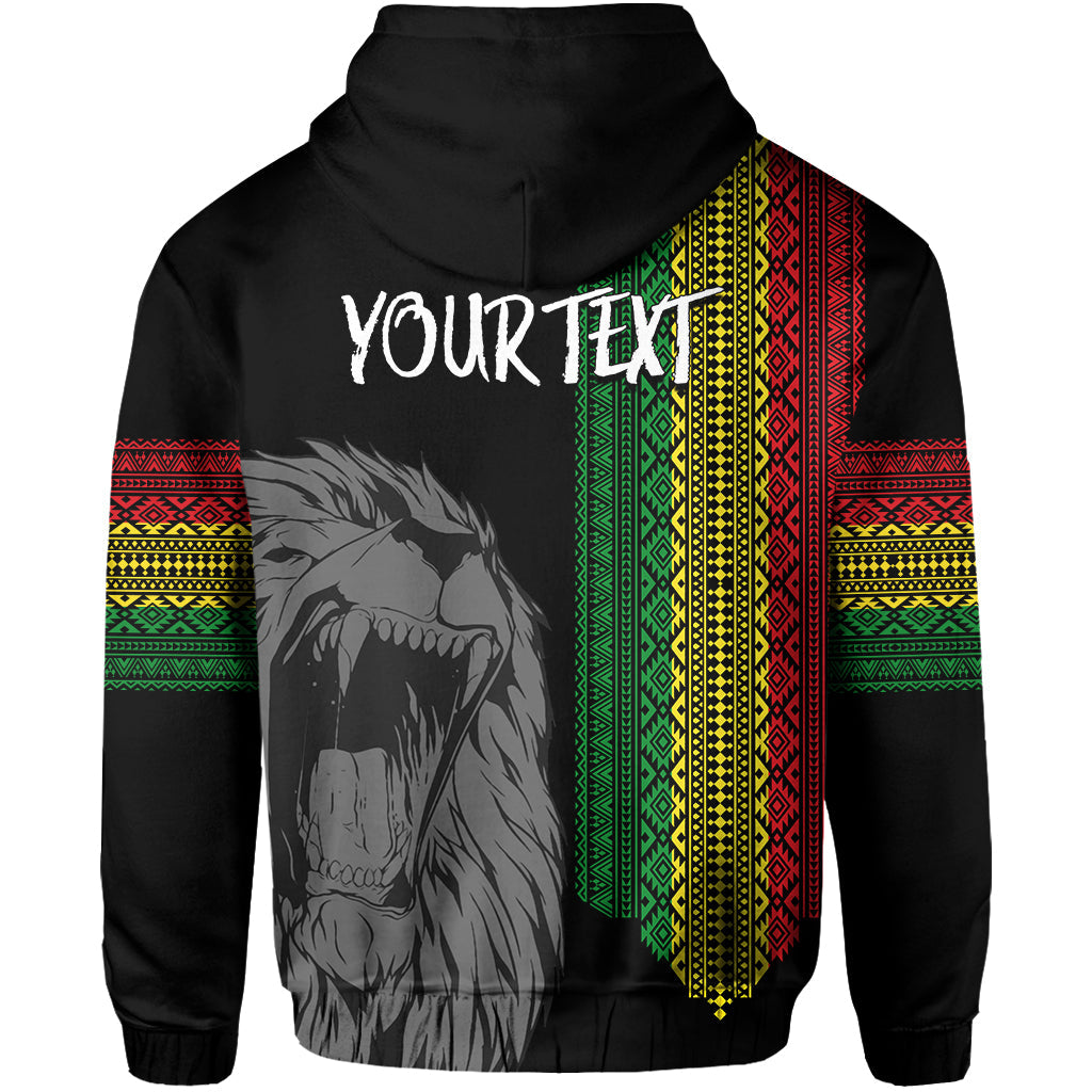 Ethiopia Patriot Day Personalised Hoodie Roaring Lion Lt7