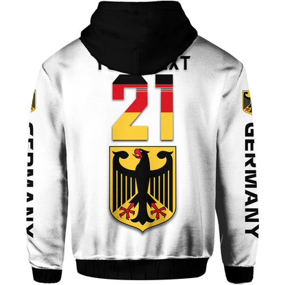 Custom Germany Home Kit Football WC 2022 Hoodie