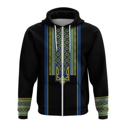 Ukraine Folk Patterns Hoodie Unity Day