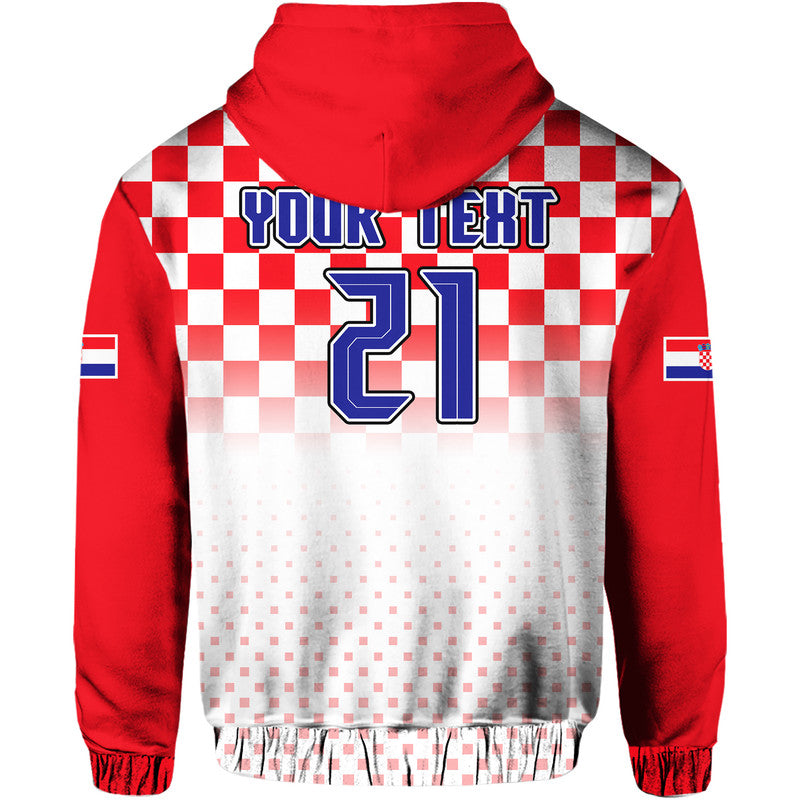 Custom Croatia Hrvatska Hoodie Football Vibe