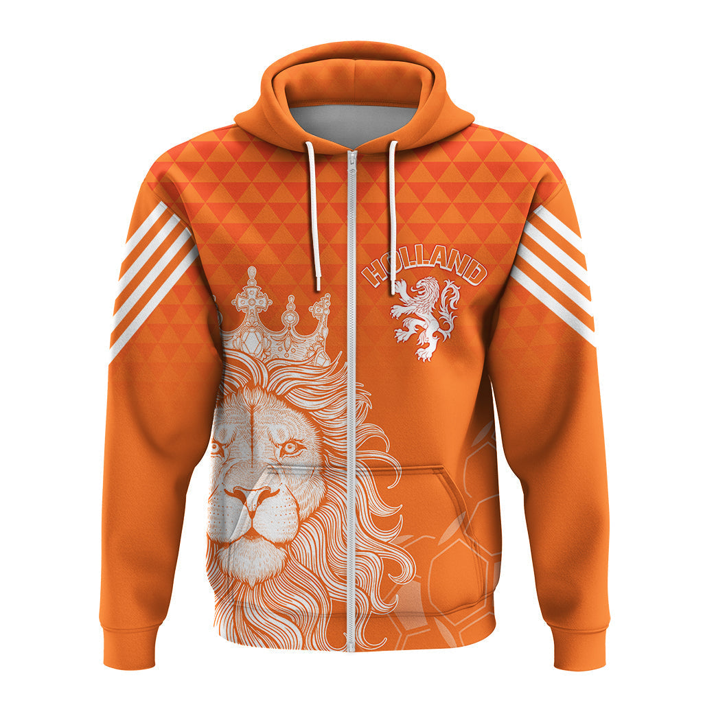 Custom Netherlands Football 2022 Hoodie Oranje Lions