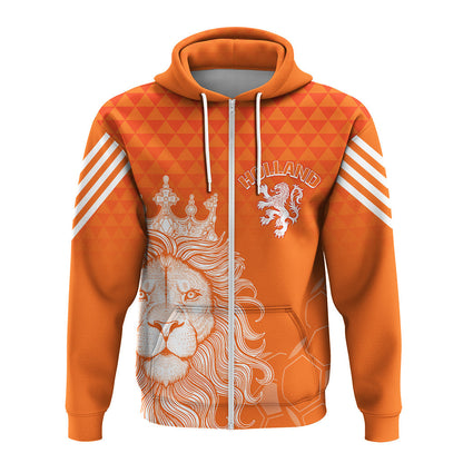 Custom Netherlands Football 2022 Hoodie Oranje Lions