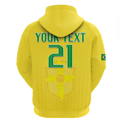 Custom Brazil Football Sub20 Champions South American Hoodie