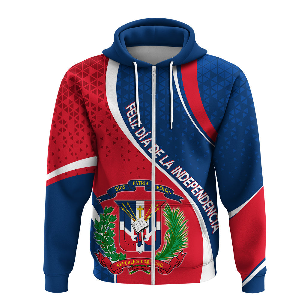 Dominican Republic Hoodie Independence Day Curve Style