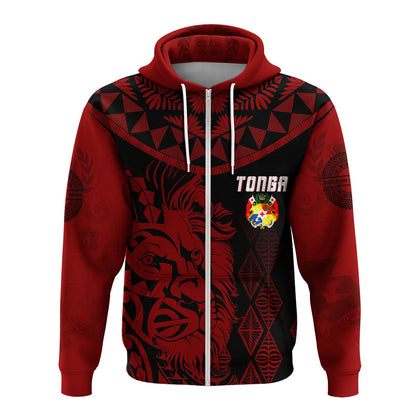 Tonga Hoodie Emancipation Day Lion Style Black