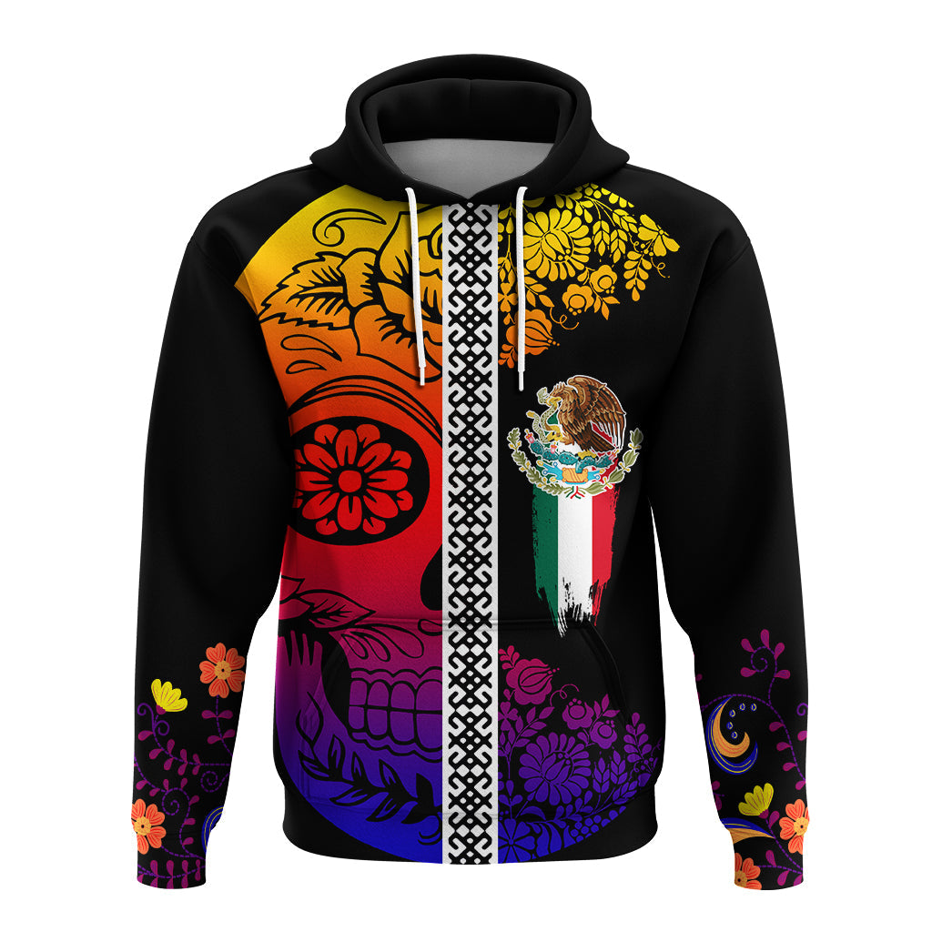 Mexican Dia de Muertos Sugar Skull Hoodie Viva Mexico LT7
