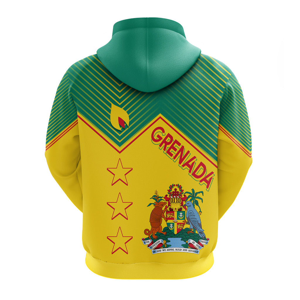Grenada Independence Day Hoodie Geometric Style