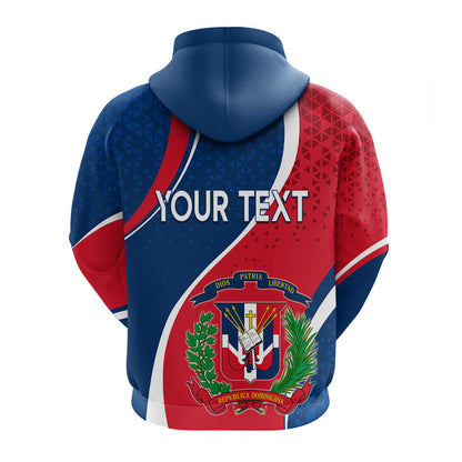 Dominican Republic Hoodie Independence Day Curve Style