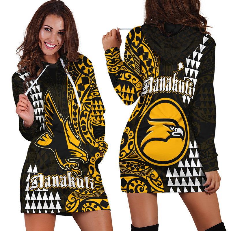 Hawaii Nanakuli High School Hoodie Dress Tribal Kakau