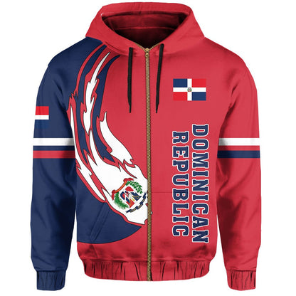 Dominican Republic Baseball Team Hoodie Zip