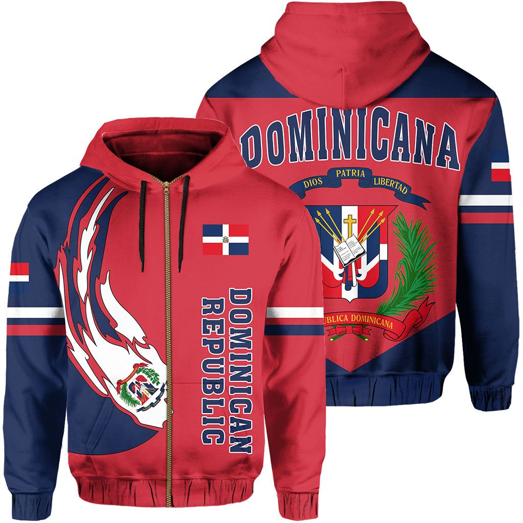 Dominican Republic Baseball Team Hoodie Zip