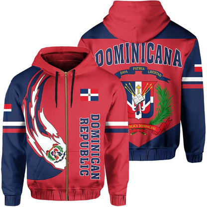 Dominican Republic Baseball Team Hoodie Zip