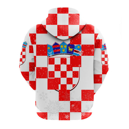 Croatia Christmas Santa Claus Dabbing Hoodie Replica Football Jersey