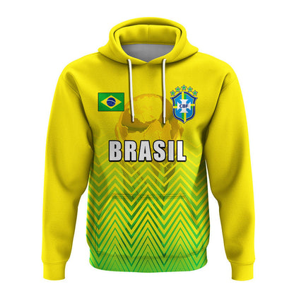 Custom Brazil Football 2022 Hoodie Sport Style LT6