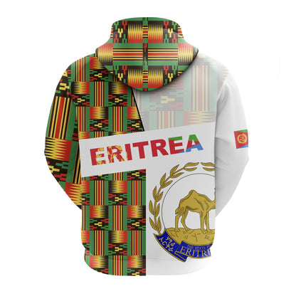 Eritrea Zip Hoodie Kente Pattern