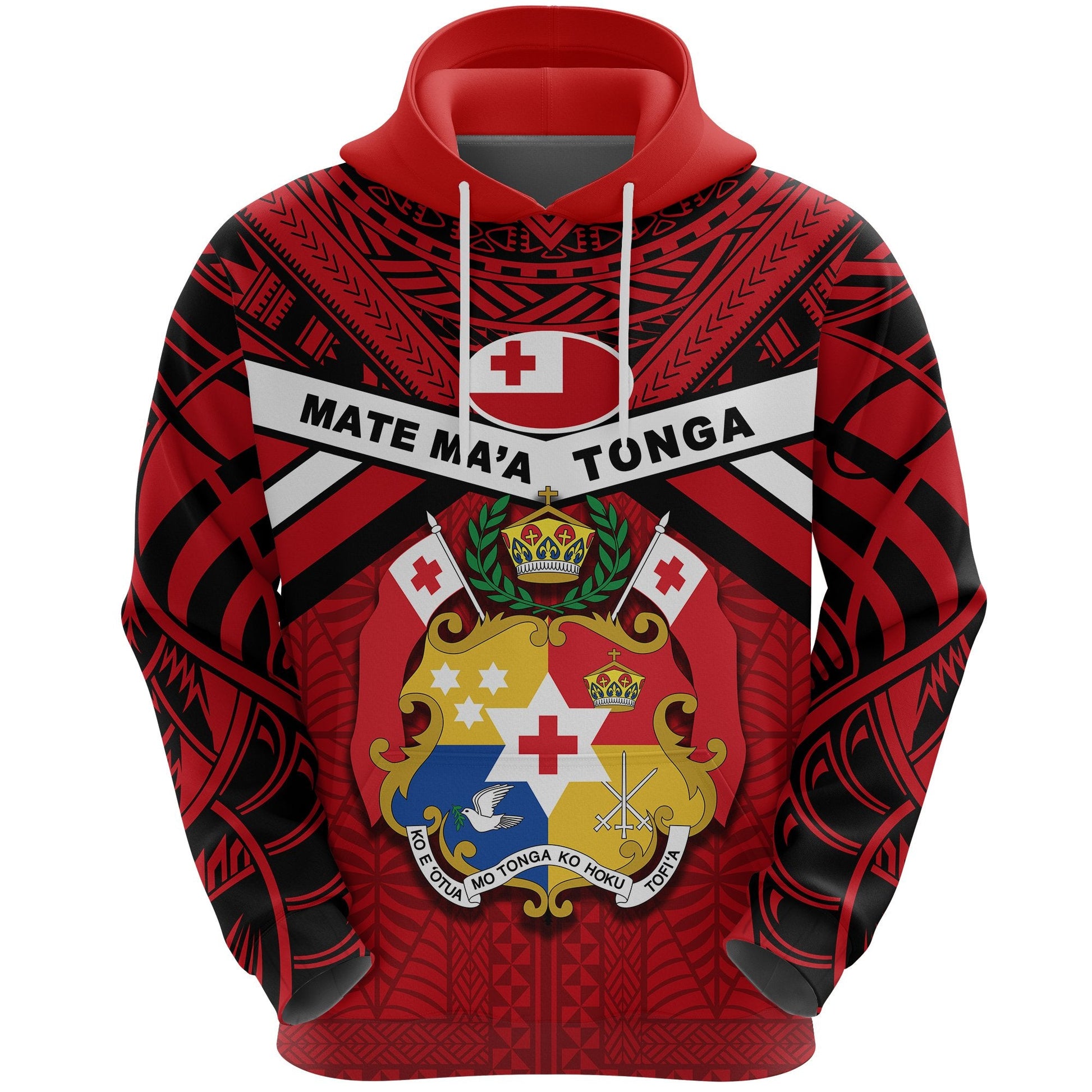 Tonga Rugby Hoodie Mate Ma'a Tonga