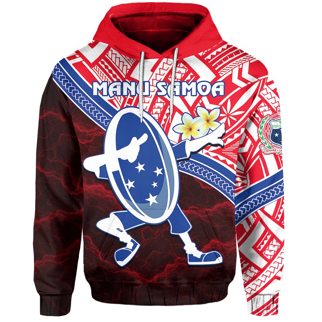 Manu Samoa Rugby Hoodie Dab Trend Creative Red