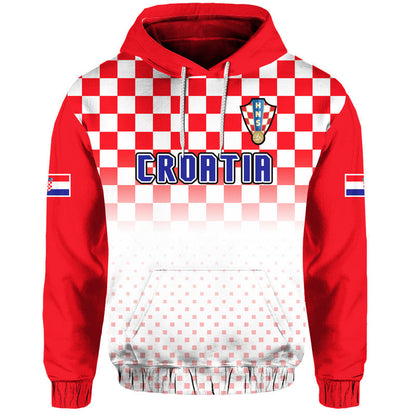 Custom Croatia Hrvatska Hoodie Football Vibe