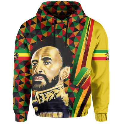 African Hoodie Ethiopia Haile Selassie Hoodie Lion Of Judah