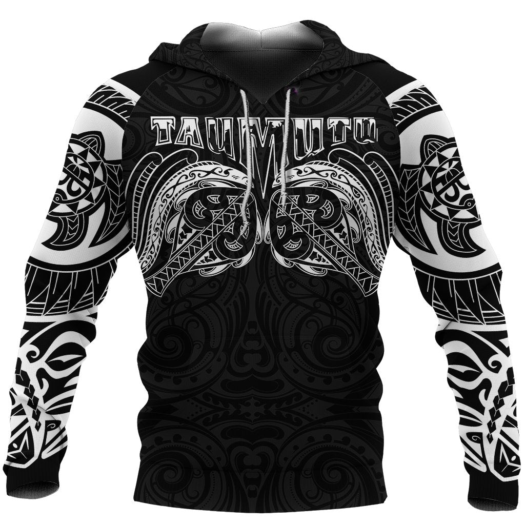 New Zealand Hoodie, Maori Taumutu Tattoo Pullover Hoodie