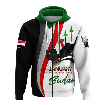 Sudan Happy Independence Day Hoodie