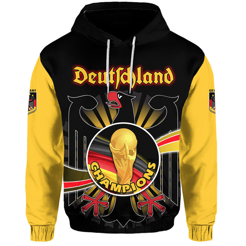 Germany Football Black Eagle Jersey Deutschland Champion Hoodie