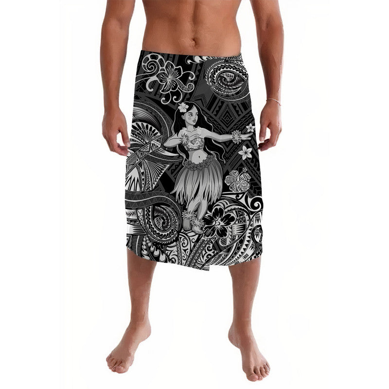 Hawaii Hula Girl Polynesian Lavalava Unique Style - Black