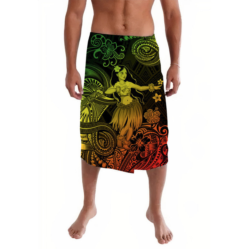 Hawaii Hula Girl Polynesian Lavalava Unique Style - Reggae