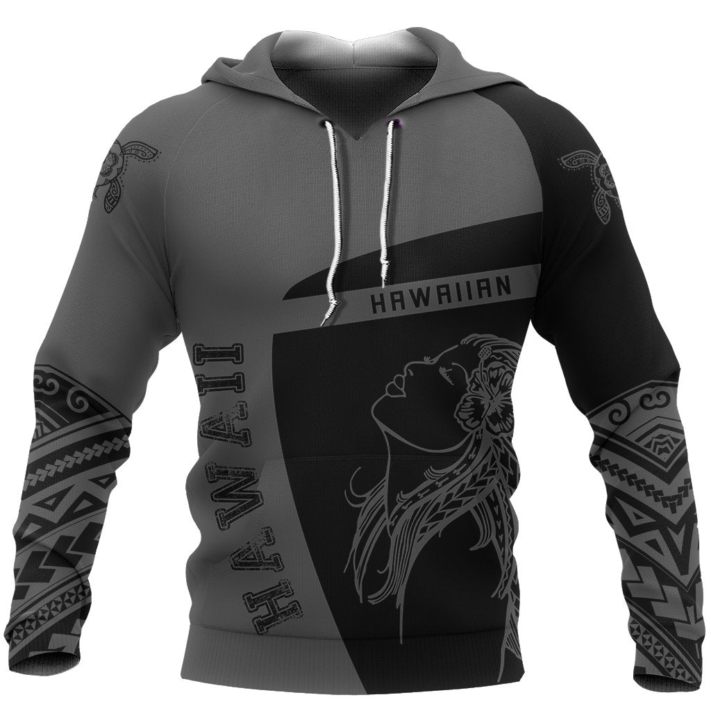 Hawaii Hula Girl Polynesian Sport Hoodie Premium Style