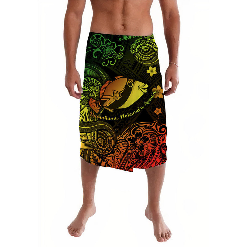Hawaii State Fish: Humuhumu Nukunuku Apua'a Polynesian Lavalava Unique Style - Reggae