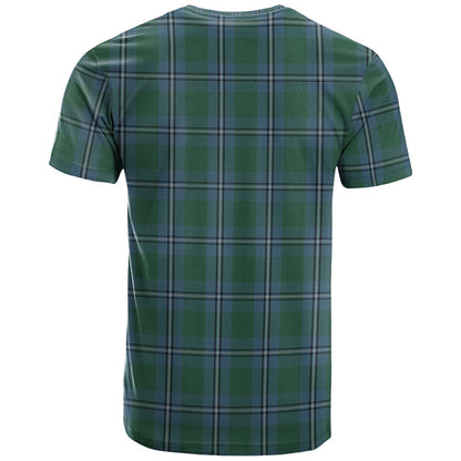 Printivon Irvine of Drum Clan DNA In Me Tartan Crest T Shirt