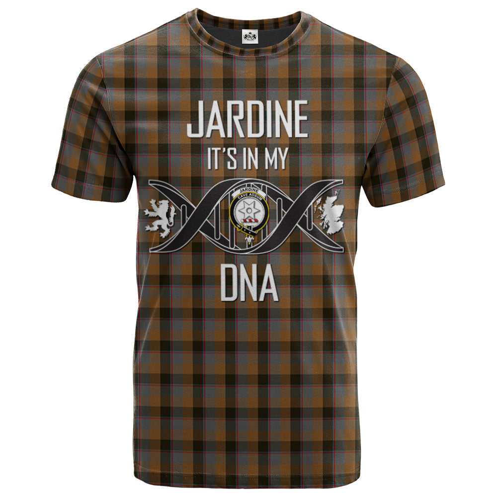 Printivon Jardine 02 Clan DNA In Me Tartan Crest T Shirt