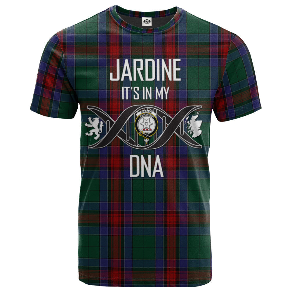Printivon Jardine Dress Clan DNA In Me Tartan Crest T Shirt