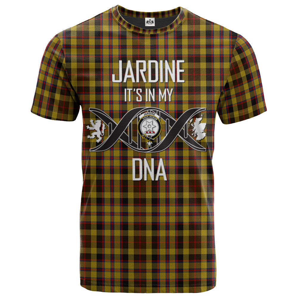Printivon Jardine of Castlemilk Clan DNA In Me Tartan Crest T Shirt