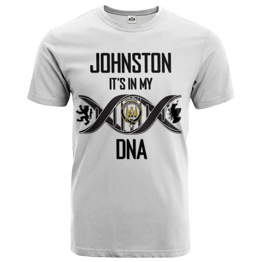 Printivon Johnston Clan DNA In Me Crest T Shirt