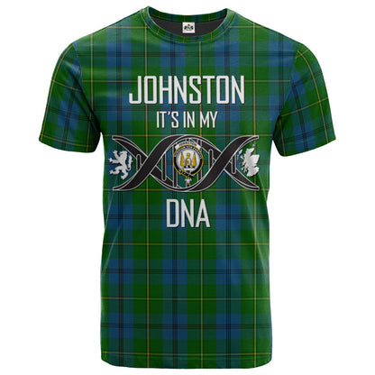 Printivon Johnston (Johnstone) 01 Clan DNA In Me Tartan Crest T Shirt