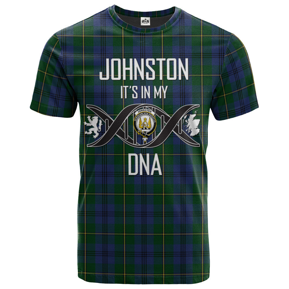 Printivon Johnston (Johnstone) 02 Clan DNA In Me Tartan Crest T Shirt