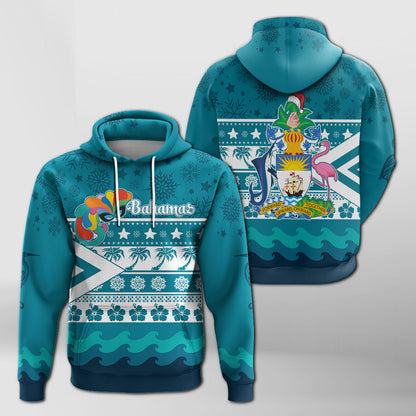 Junkanoo Tropical Winter Bahamas Christmas Hoodie