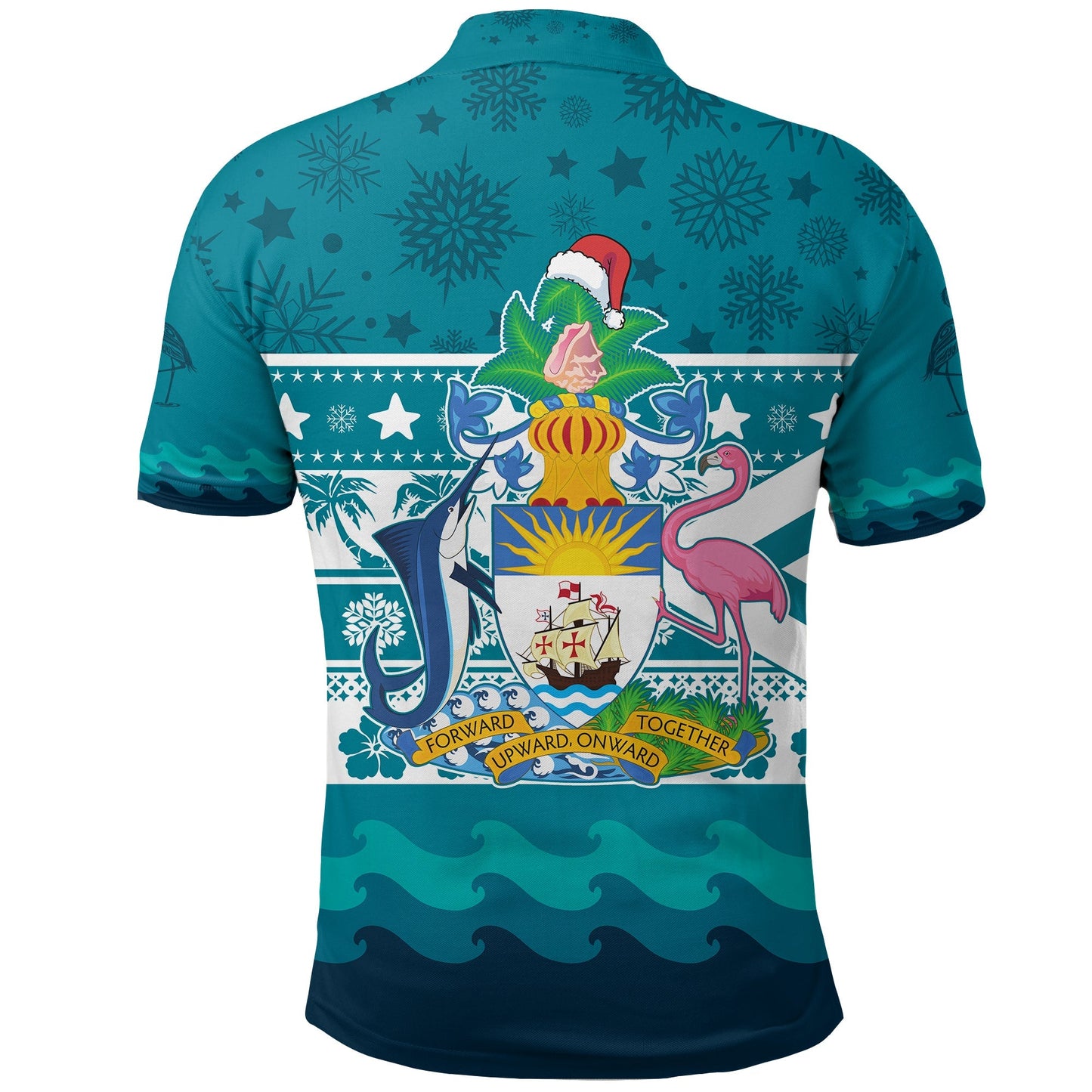 Junkanoo Tropical Winter Bahamas Polo Shirt Christmas